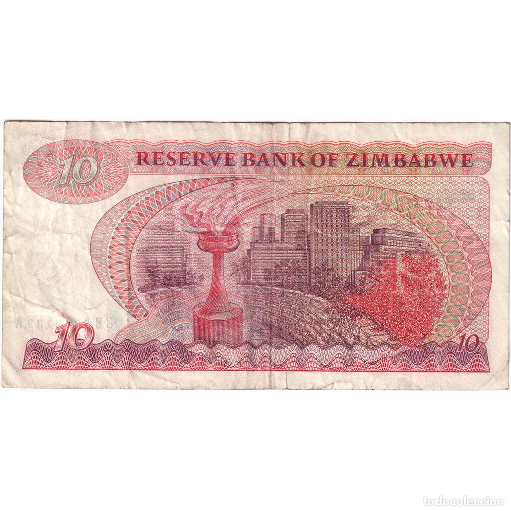 Billetes extranjeros: [#1515083] Zimbabue, 10 Dollars, MBC - Foto 2