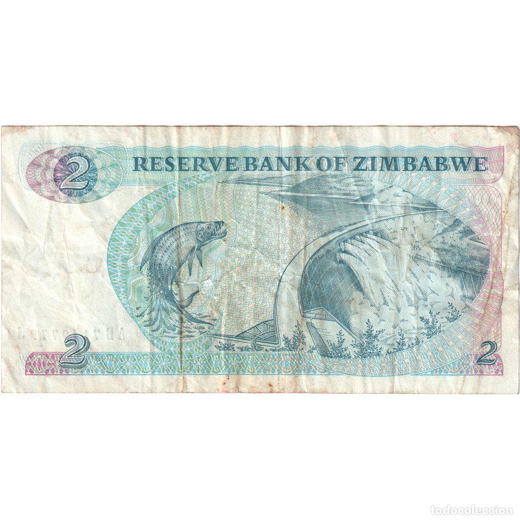 Billetes extranjeros: [#1515086] Zimbabue, 2 Dollars, BC - Foto 2