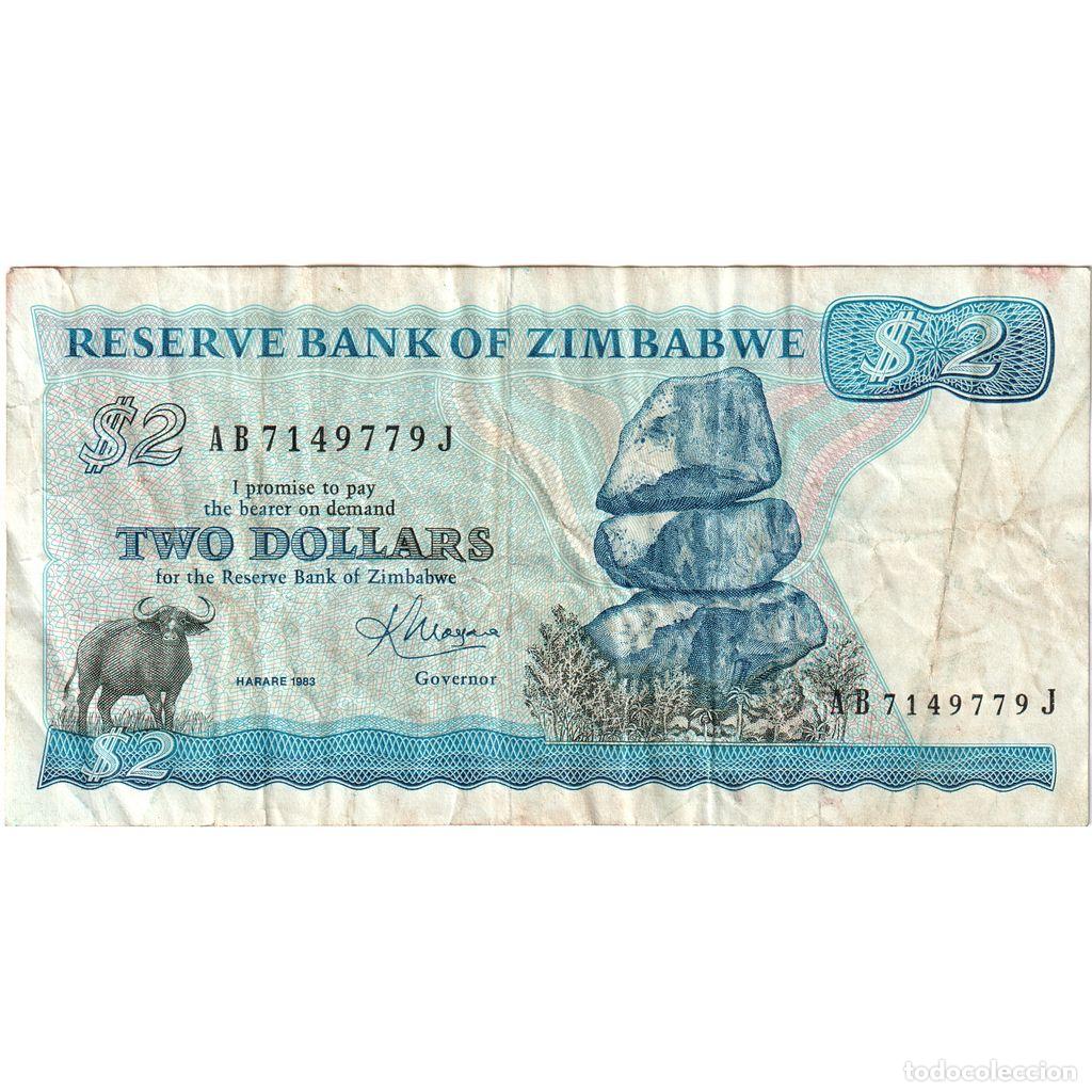 Billetes extranjeros: [#1515086] Zimbabue, 2 Dollars, BC - Foto 1