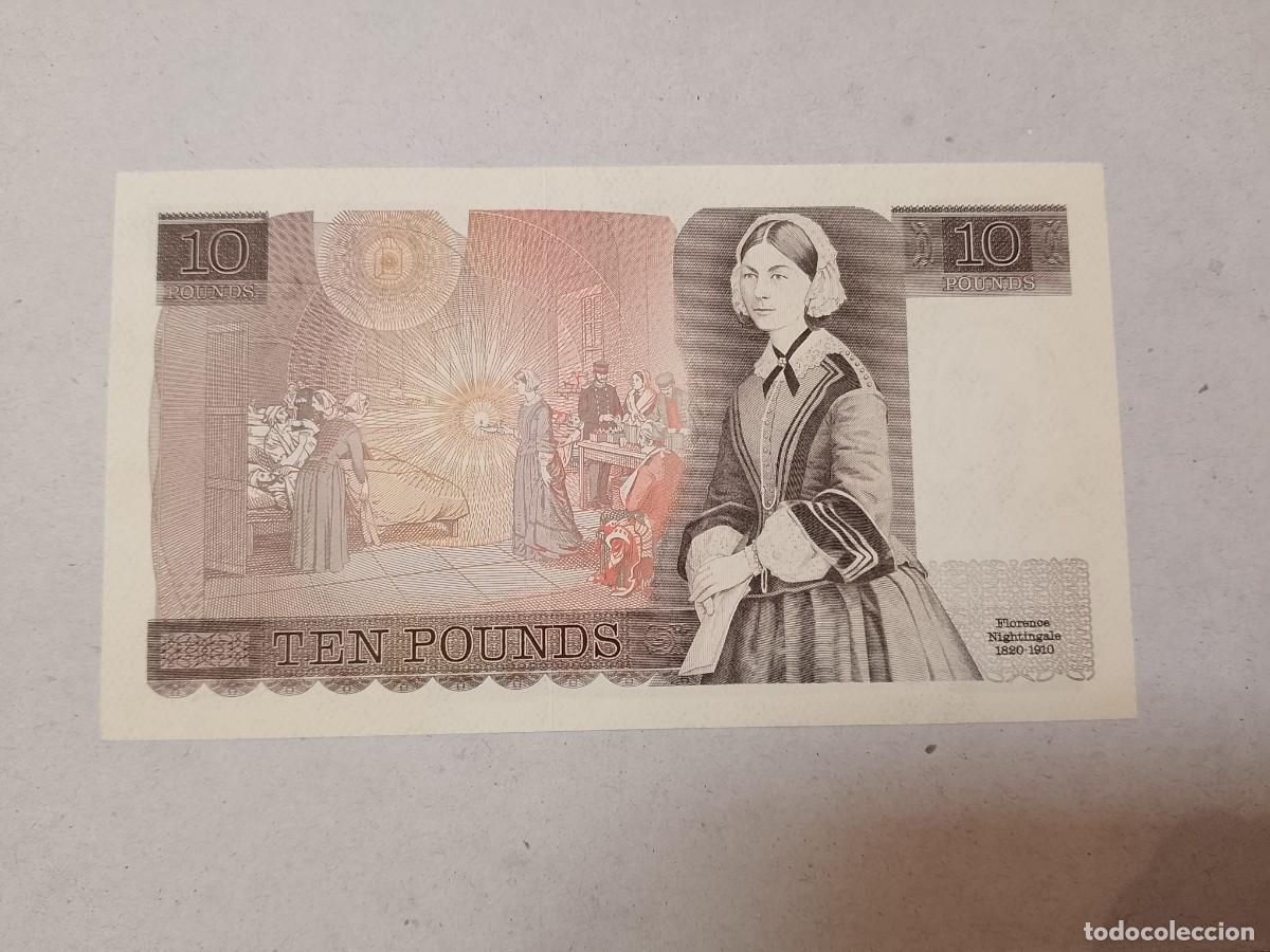 Billetes extranjeros: Billete Inglaterra, 10 Libras, serie A, UNC - Foto 2