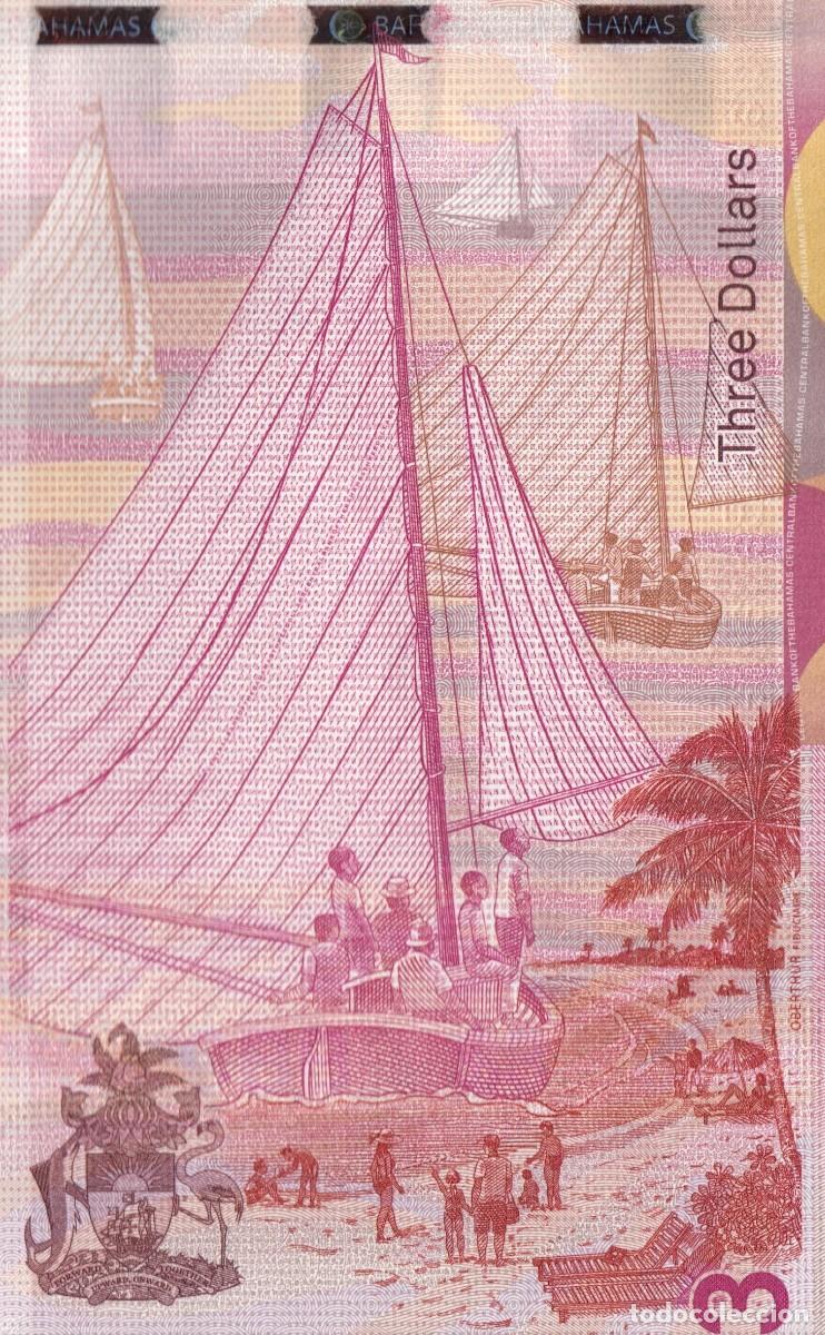Billetes extranjeros: Bahamas 3 Dollars 2019 Pick 78 SC - Foto 5