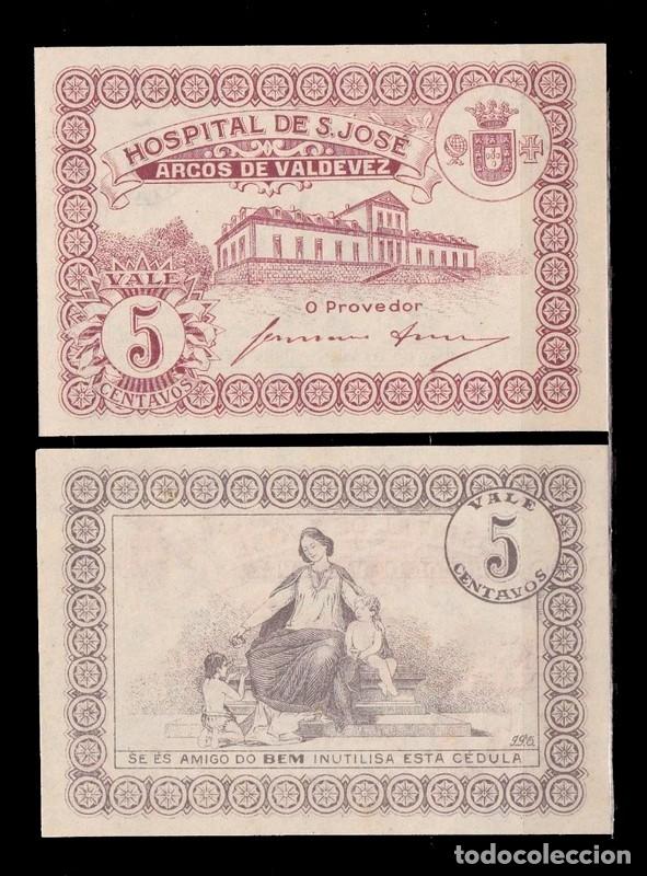Internationale Banknoten: PORTUGAL - ARCOS DE VALDEVEZ - 5 CENTAVOS - 1920 - SIN CIRCULAR