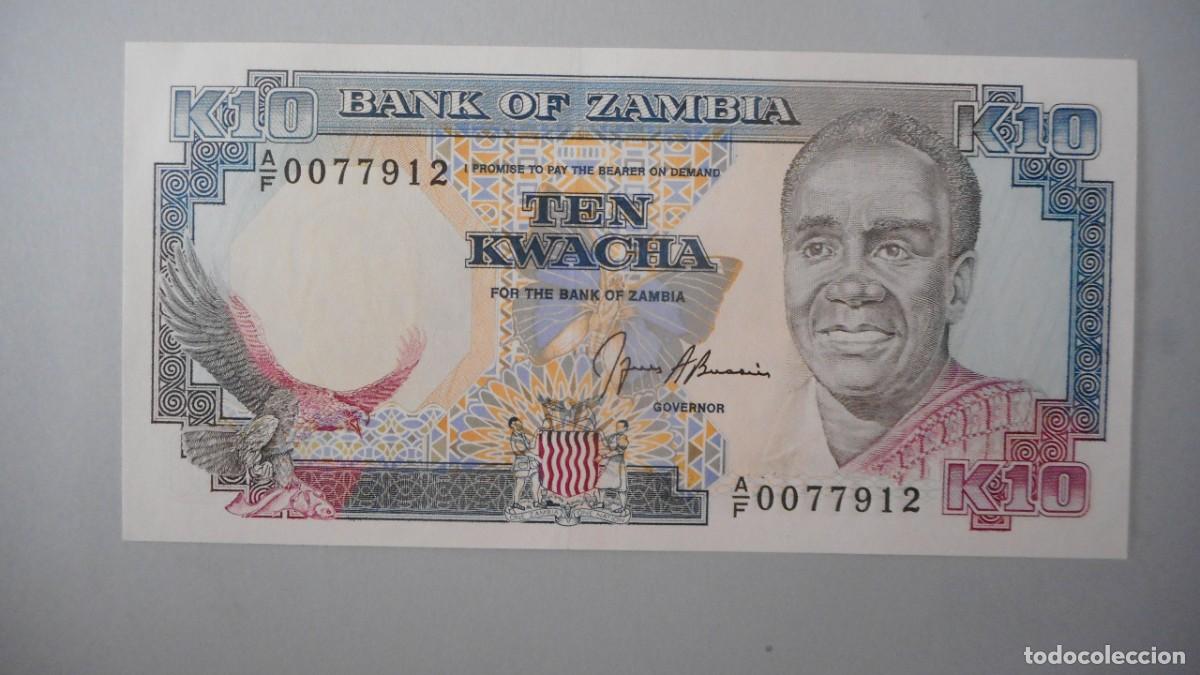 Billetes extranjeros: ZAMBIA 10 KWACHA / PLANCHA - Foto 1