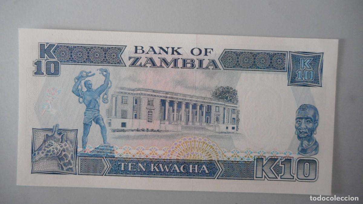 Billetes extranjeros: ZAMBIA 10 KWACHA / PLANCHA - Foto 2