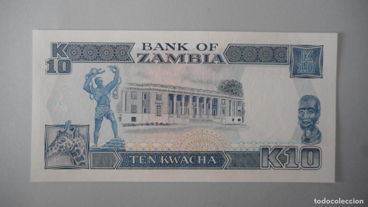 Billetes extranjeros: ZAMBIA 10 KWACHA / PLANCHA - Foto 2
