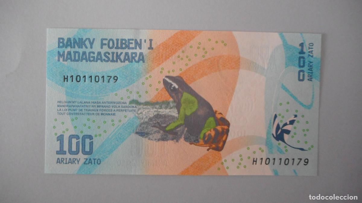 Billetes extranjeros: MADAGASCAR 100 ARIARY / PLANCHA - Foto 2