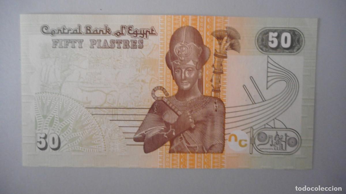 Billetes extranjeros: EGIPTO 50 PIASTRAS / PLANCHA - Foto 2