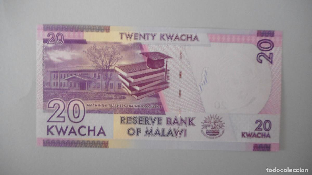 Billetes extranjeros: MALAWI 20 KWACHA / PLANCHA - Foto 2