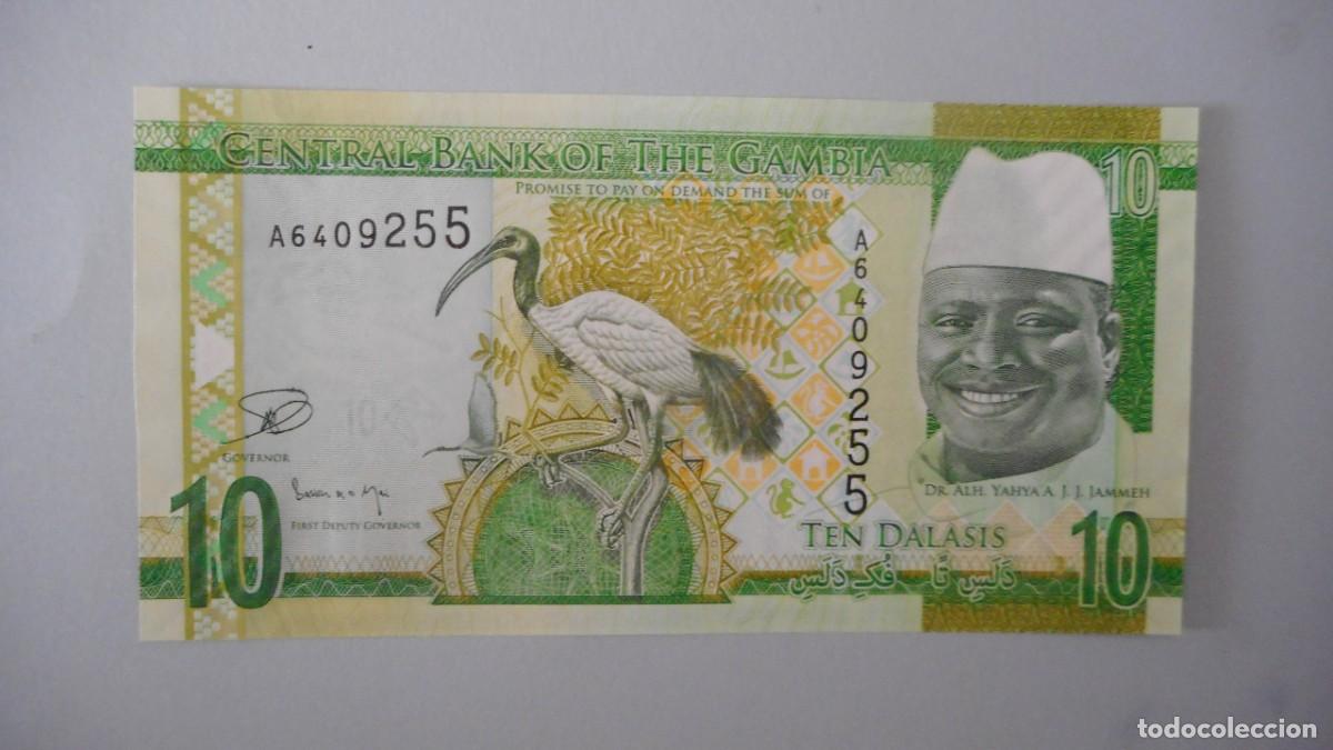 Billetes extranjeros: GAMBIA 10 DALASIS / PLANCHA - Foto 1