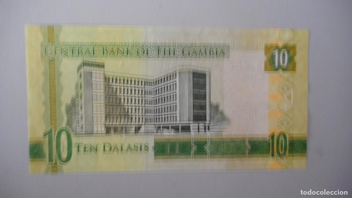 Billetes extranjeros: GAMBIA 10 DALASIS / PLANCHA - Foto 2