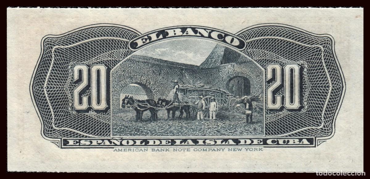 Billetes extranjeros: Cuba 20 Centavos 15-2-1897 Pick 53 SC - Foto 3