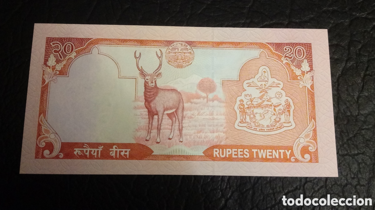 Billetes extranjeros: Billete Nepal 20 rupias sc - Foto 2