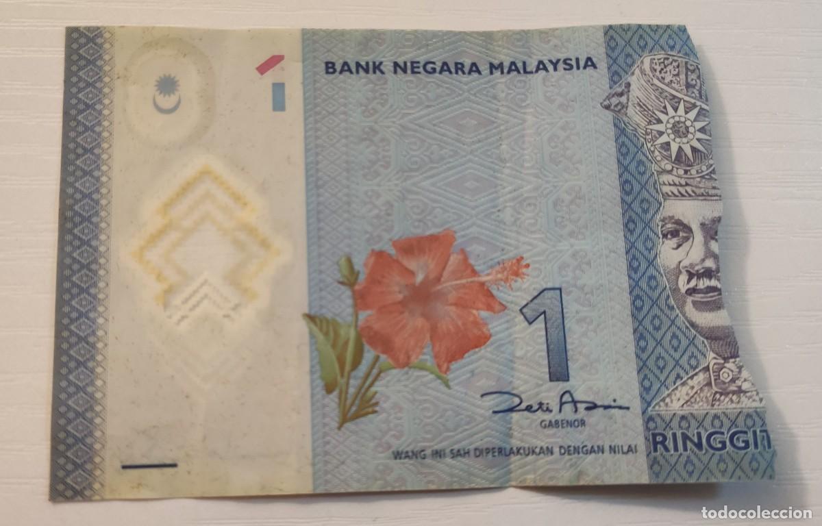 Billetes extranjeros: Billete roto 1 Ringgit de Malasia - Foto 1