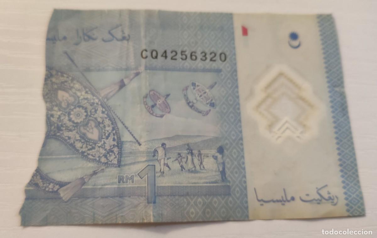 Billetes extranjeros: Billete roto 1 Ringgit de Malasia - Foto 2
