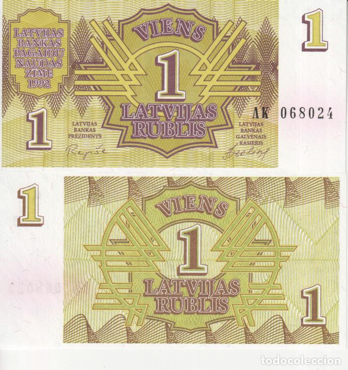 Billetes extranjeros: Letonia 1 rubles del 1992 Pick 35 SC/UNC - Foto 1