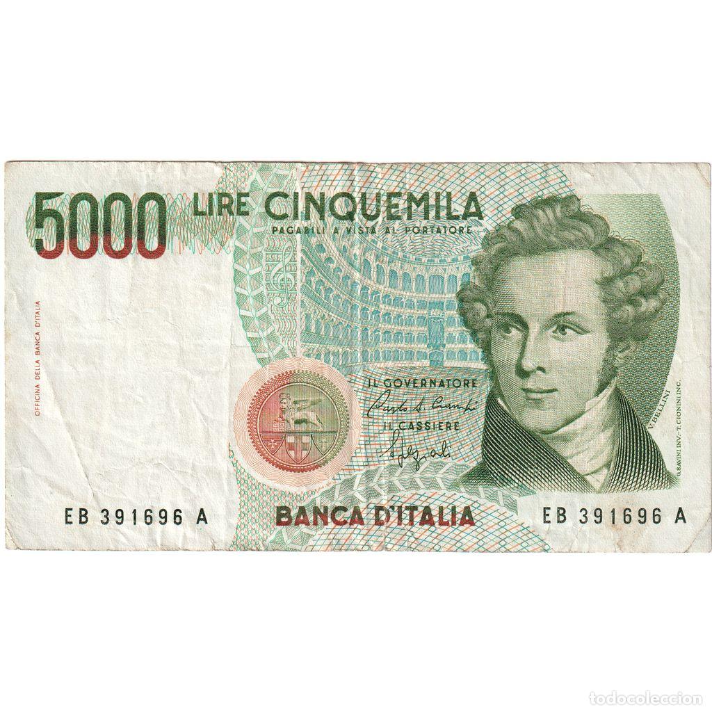 Billetes extranjeros: [#1243564] Italia, 5000 Lire, MBC - Foto 1