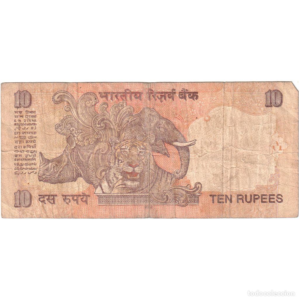 Billetes extranjeros: [#1243311] India, 10 Rupees, BC - Foto 2