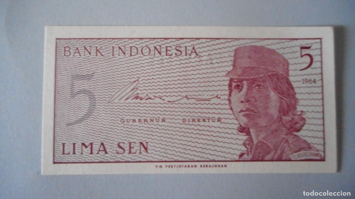 Billetes extranjeros: INDONESIA 5 SEN / PLANCHA - Foto 1