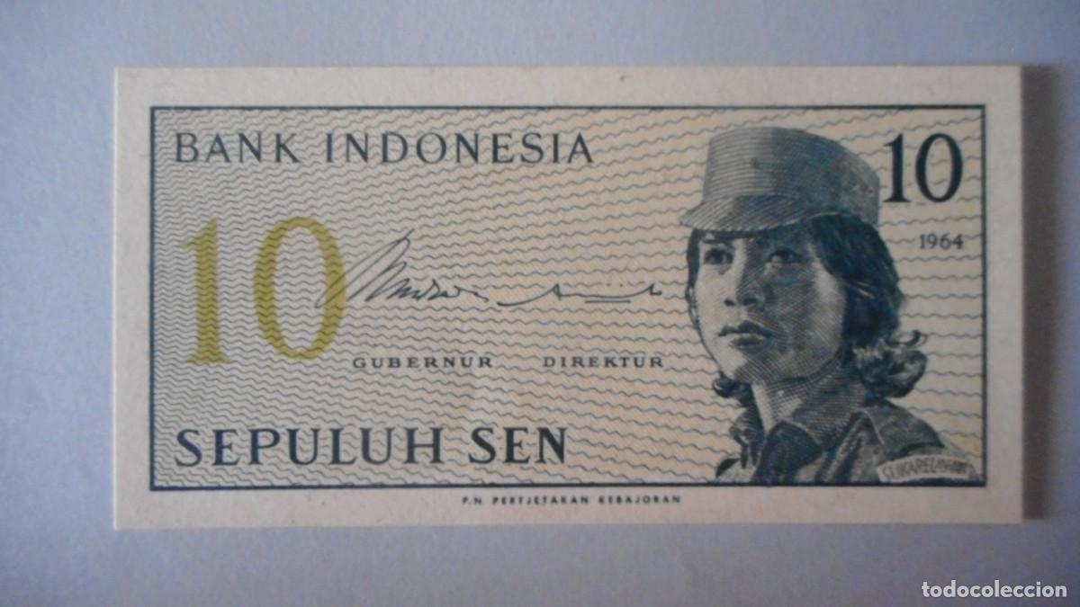 Billetes extranjeros: INDONESIA 10 SEN / PLANCHA - Foto 1