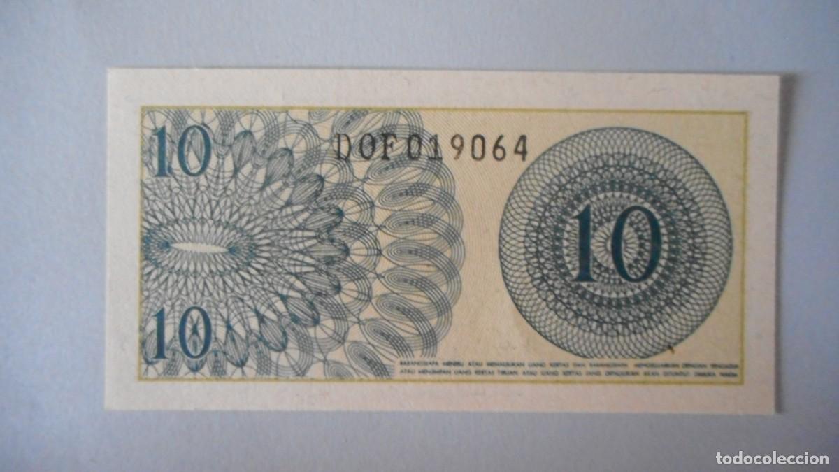 Billetes extranjeros: INDONESIA 10 SEN / PLANCHA - Foto 2