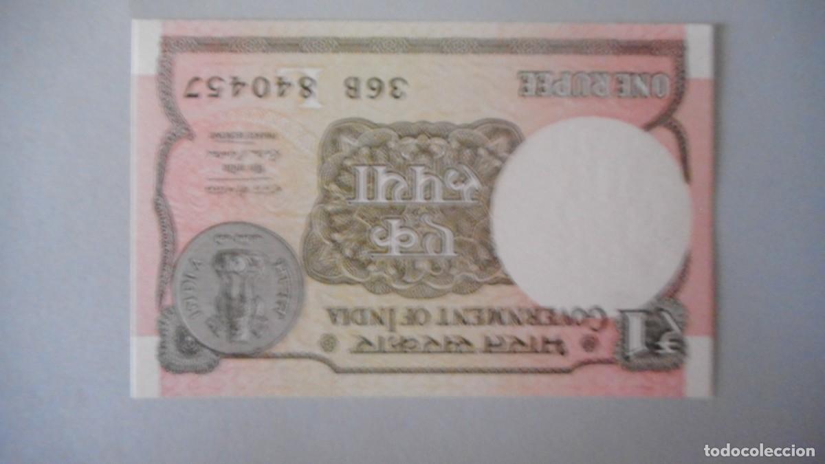 Billetes extranjeros: INDIA 1 RUPIAS / PLANCHA - Foto 1