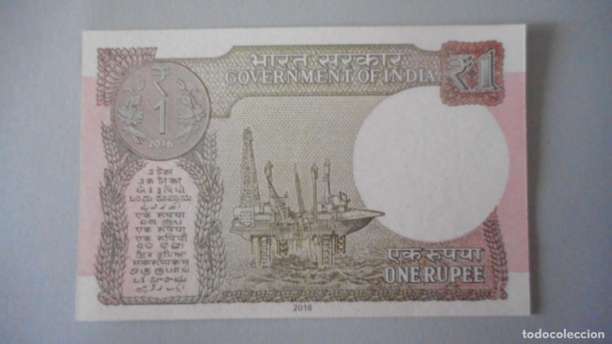 Billetes extranjeros: INDIA 1 RUPIAS / PLANCHA - Foto 2