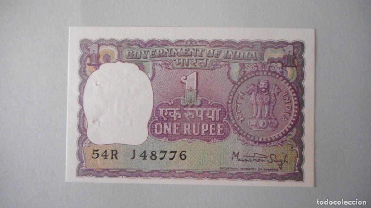 Billetes extranjeros: INDIA 1 RUPIAS / PLANCHA - Foto 1