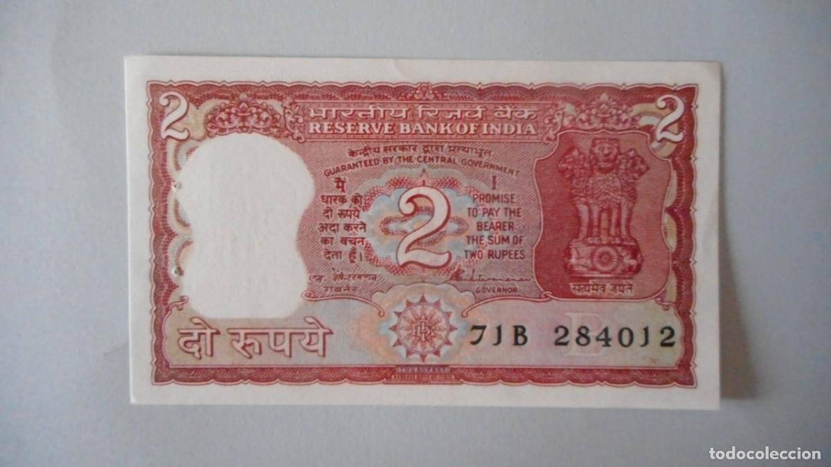 Billetes extranjeros: INDIA 2 RUPIAS / PLANCHA - Foto 1