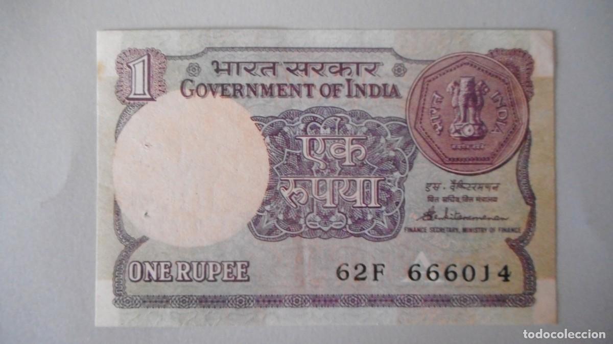 Billetes extranjeros: INDIA 1 RUPIAS / PLANCHA - Foto 1