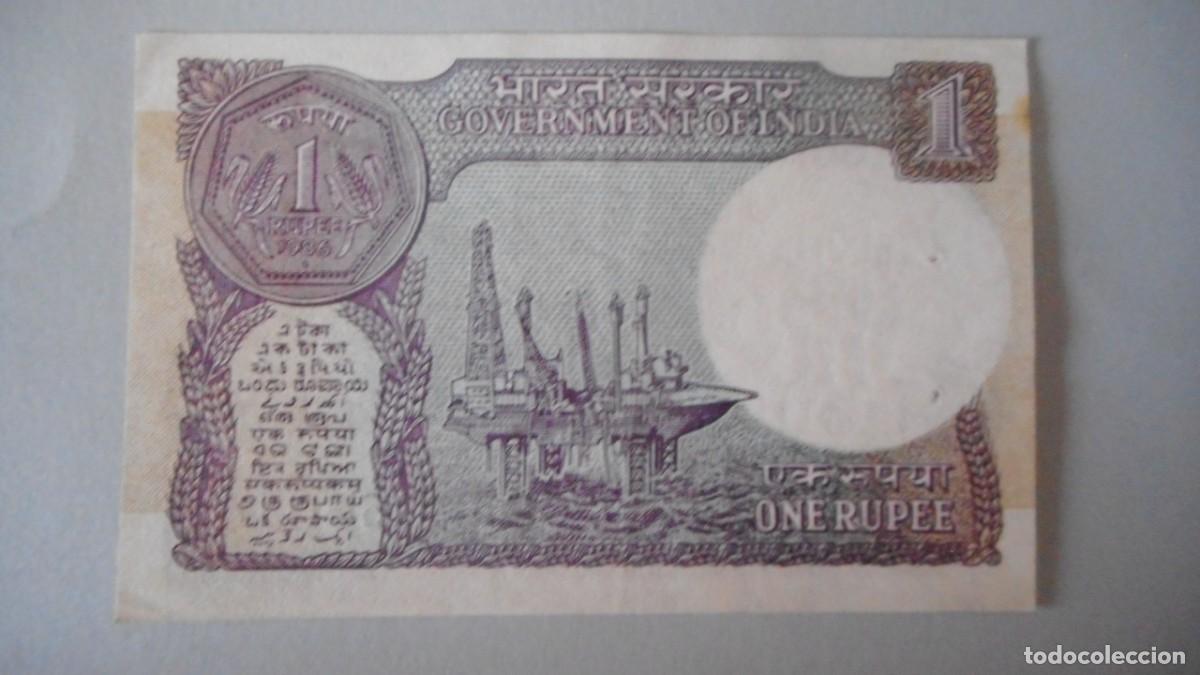 Billetes extranjeros: INDIA 1 RUPIAS / PLANCHA - Foto 2