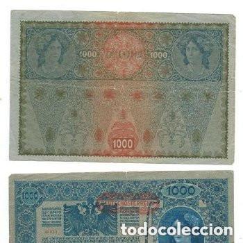 Billetes extranjeros: Billete de 1000 coronas, 1902, - Foto 2