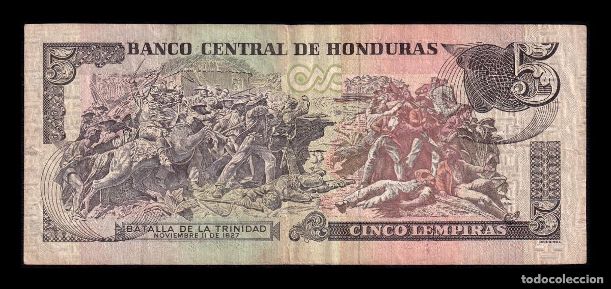 Billetes extranjeros: Honduras 5 Lempiras 1997 Pick 81b - Foto 2