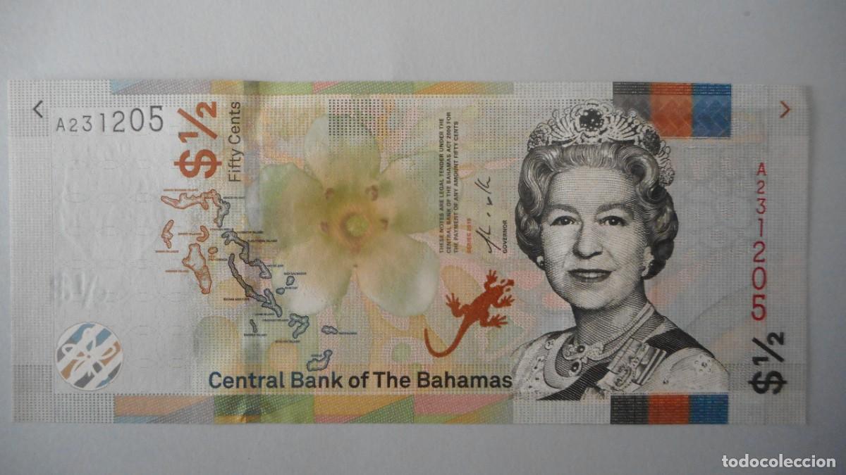 Billetes extranjeros: BAHAMAS 1/2 DOLAR / PLANCHA - Foto 1