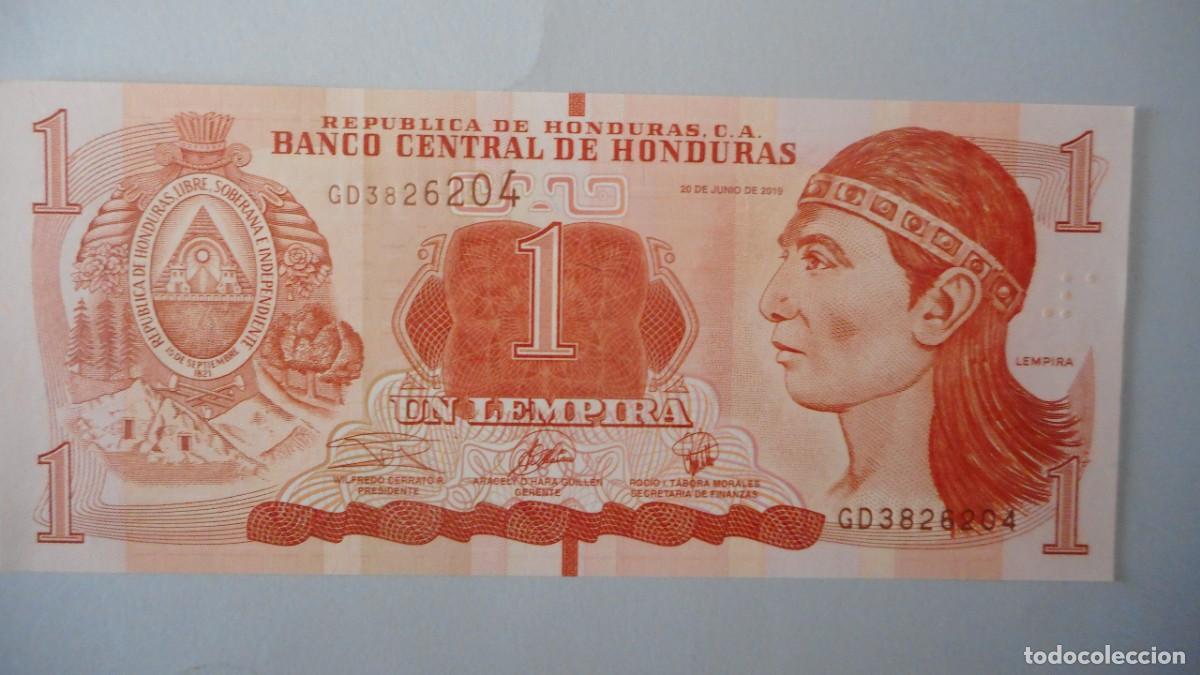 Billetes extranjeros: HONDURAS 1 LEMPIRA / PLANCHA - Foto 1