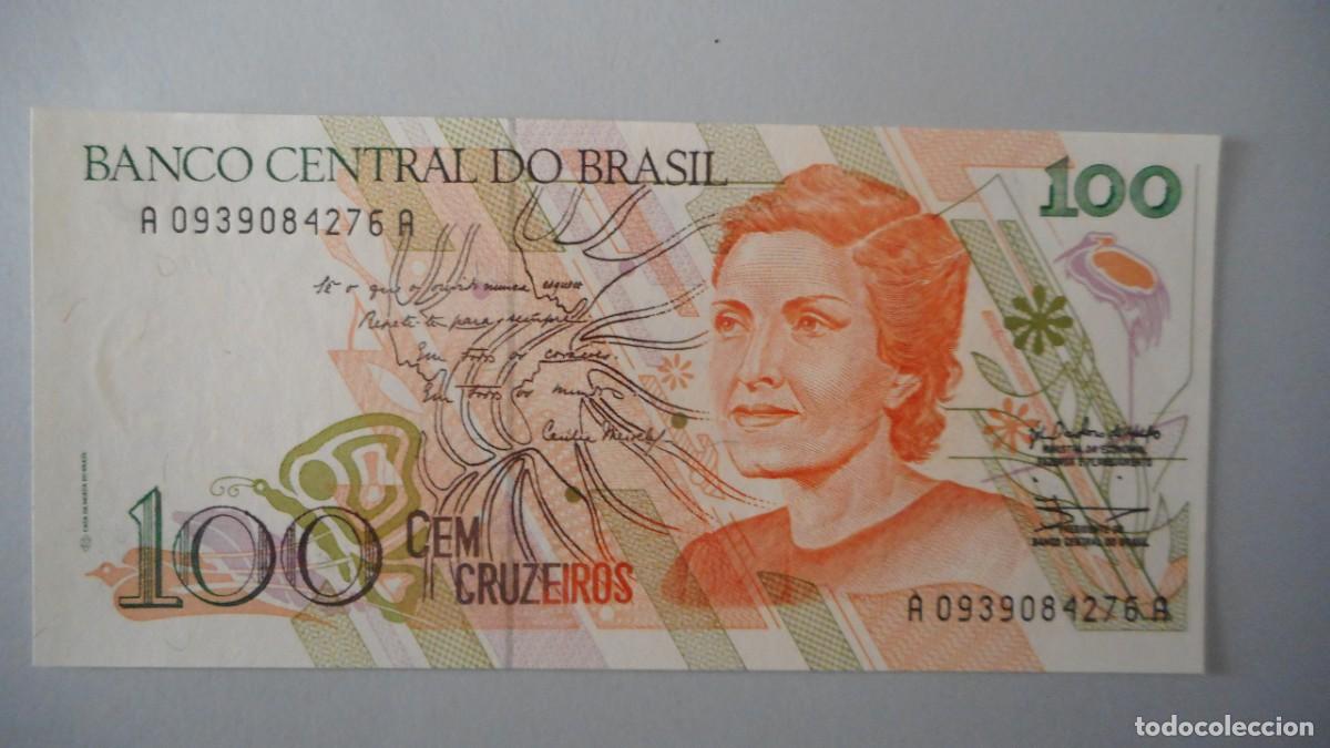 Billetes extranjeros: BRASIL 100 CRUZEIROS / PLANCHA - Foto 1