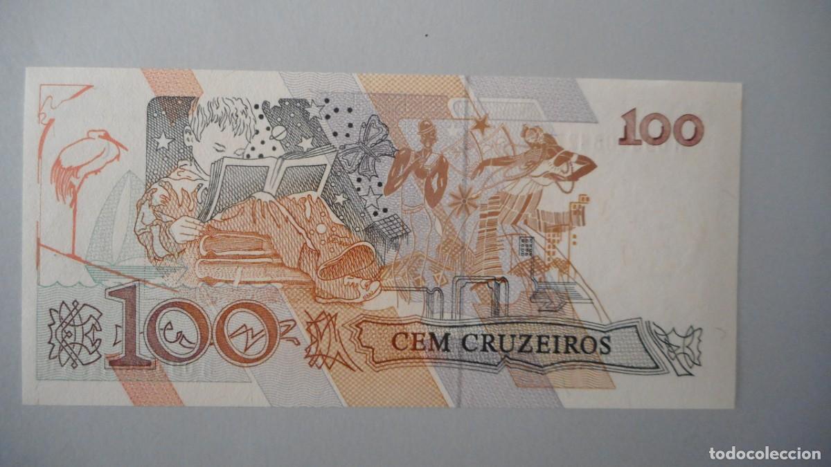 Billetes extranjeros: BRASIL 100 CRUZEIROS / PLANCHA - Foto 2