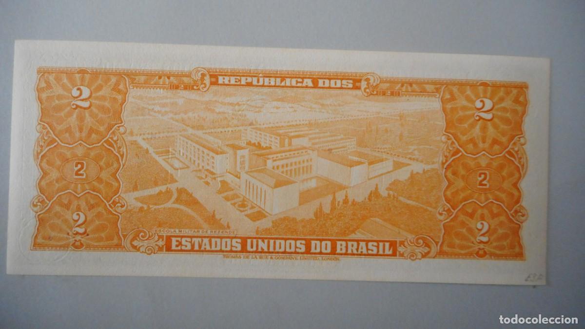 Billetes extranjeros: BRASIL 2 CRUZEIROS / PLANCHA - Foto 2