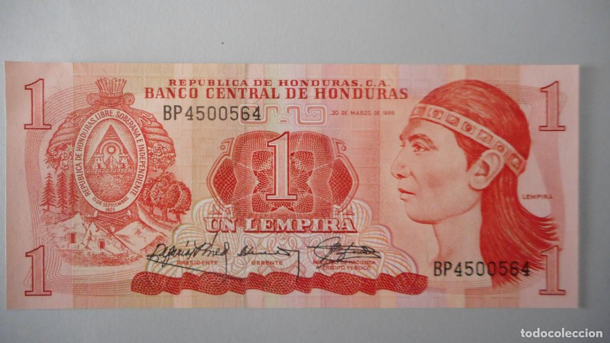 Billetes extranjeros: HONDURAS 1 LEMPIRA / PLANCHA - Foto 1