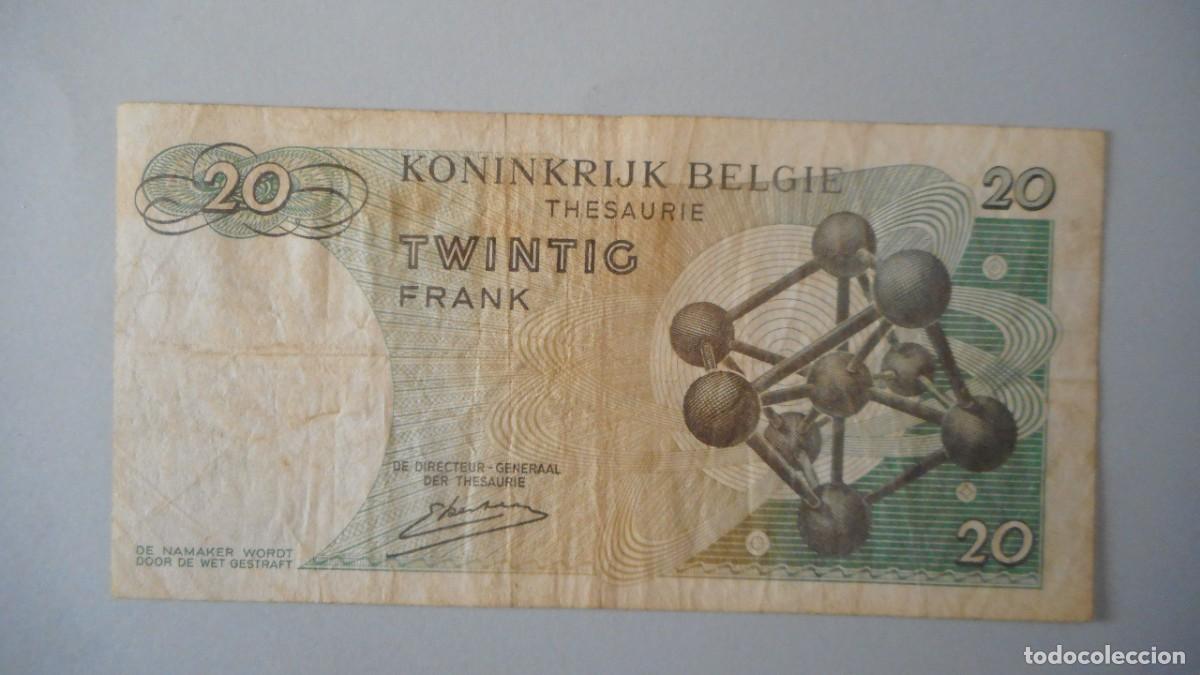 Billetes extranjeros: BELGICA 20 FRANCOS / MBC - Foto 2