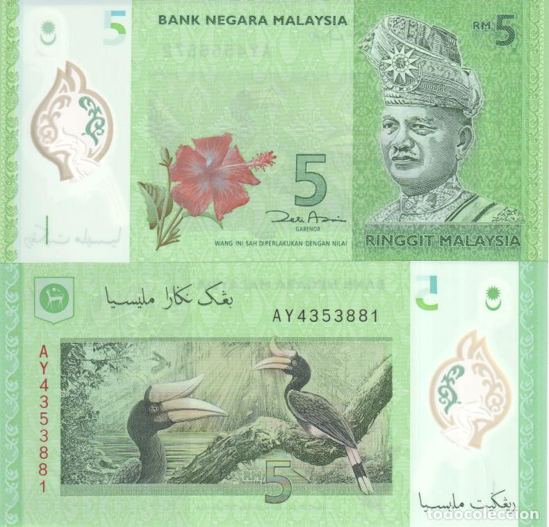 Billetes extranjeros: Malasia 5 Ringgit Pick 52 a SC/UNC - Foto 1