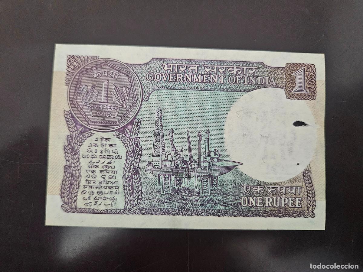 Billetes extranjeros: INDIA 1 RUPIA 1982-94 S/C P=78A - Foto 2