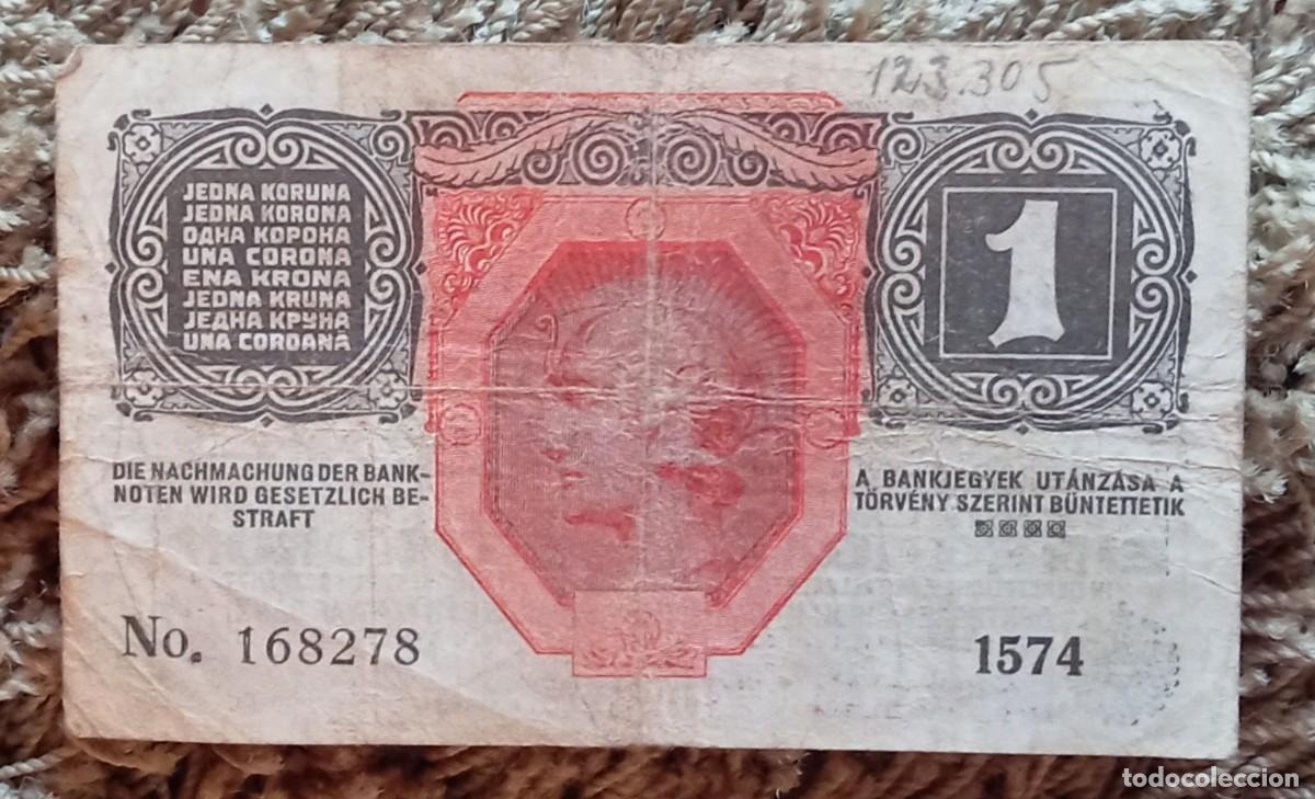 Billetes extranjeros: AUSTRIA 1 KRONE ,CORONA, 1916 PICK 20 (BC+) - Foto 2