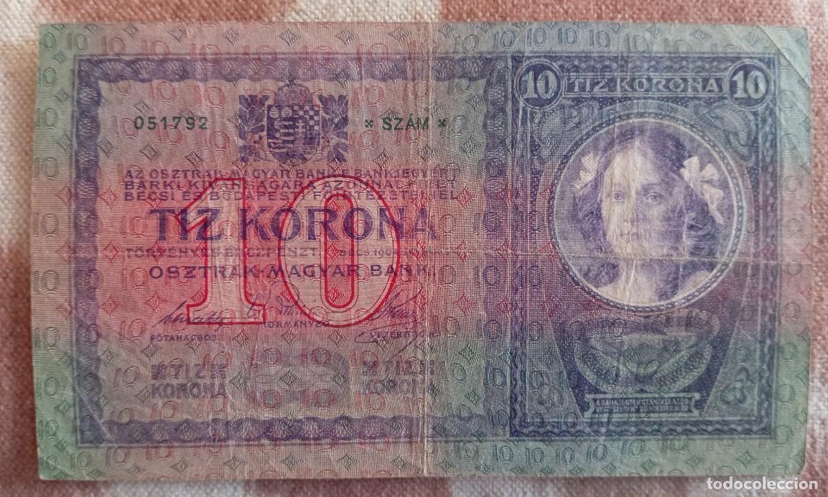 Billetes extranjeros: Austria 10 kronen 1904 pick 9 (MBC-) - Foto 2