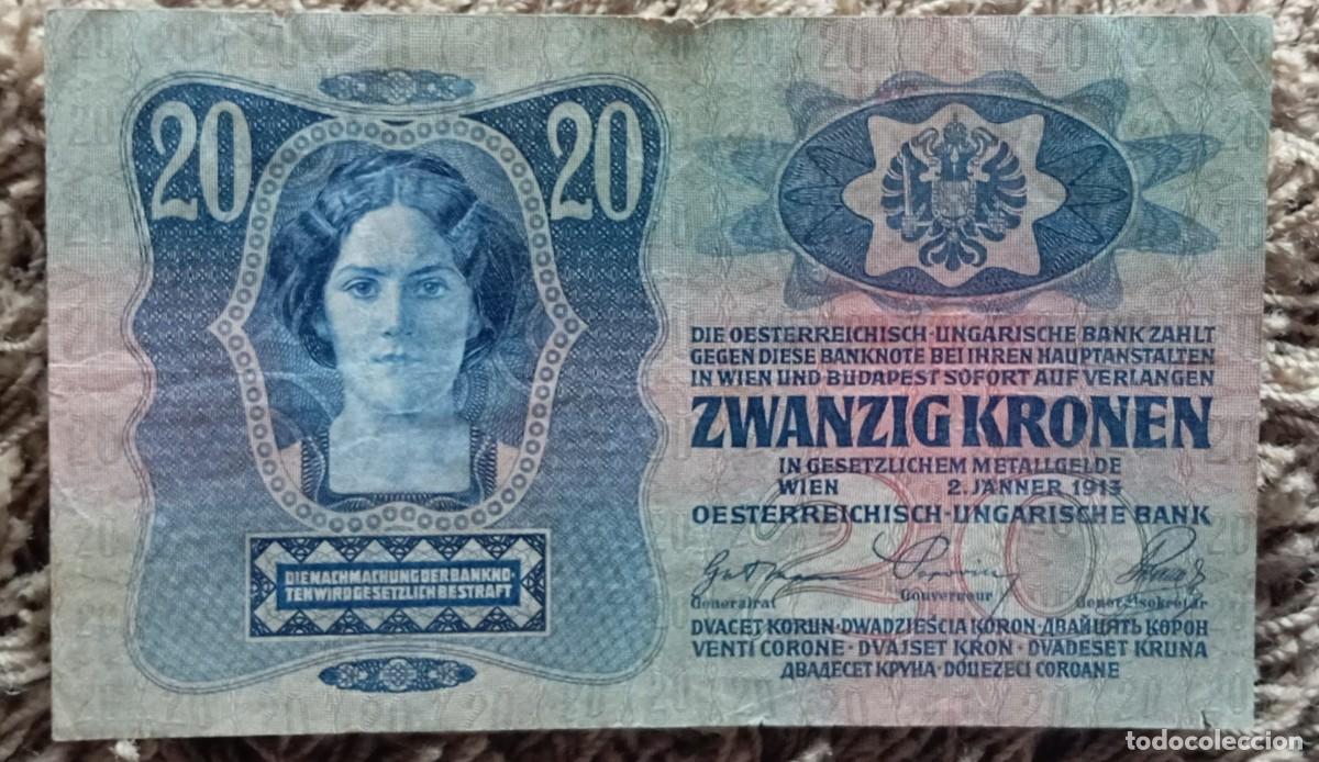 Billetes extranjeros: Austria 20 kronen 1913 pick 14 (MBC) - Foto 1
