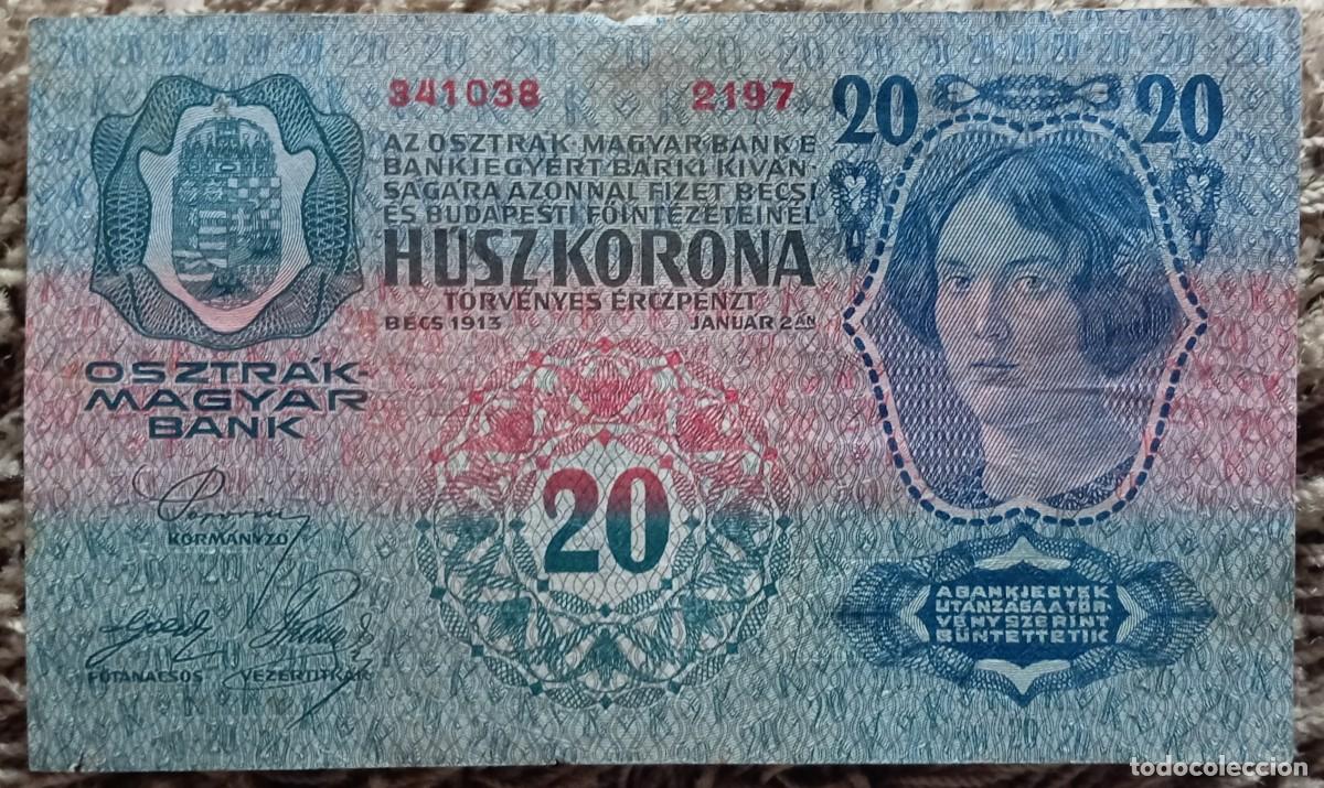 Billetes extranjeros: Austria 20 kronen 1913 pick 14 (MBC) - Foto 2