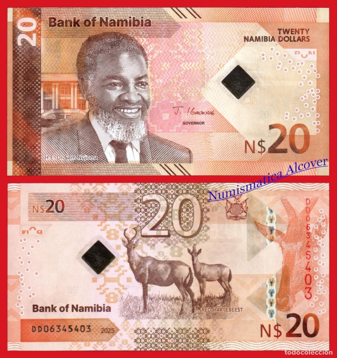 Billetes extranjeros: NAMIBIA 20 D&oacute;lares 2025 Pick Nuevo SC - Foto 1