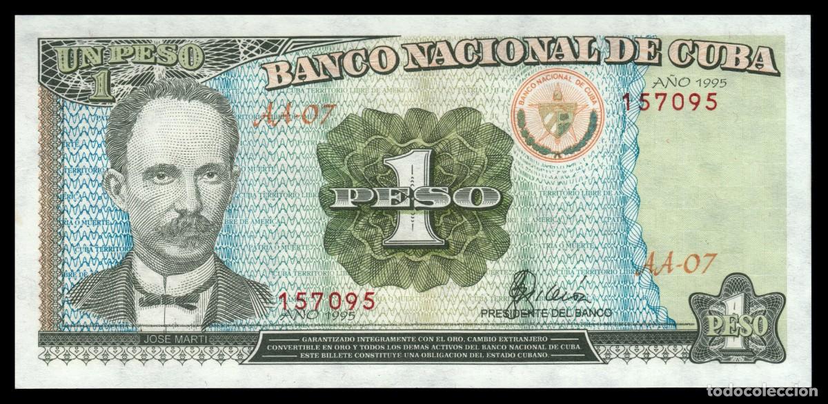 Billetes extranjeros: Cuba 1 Peso 1995 Pick 112 SC - Foto 2