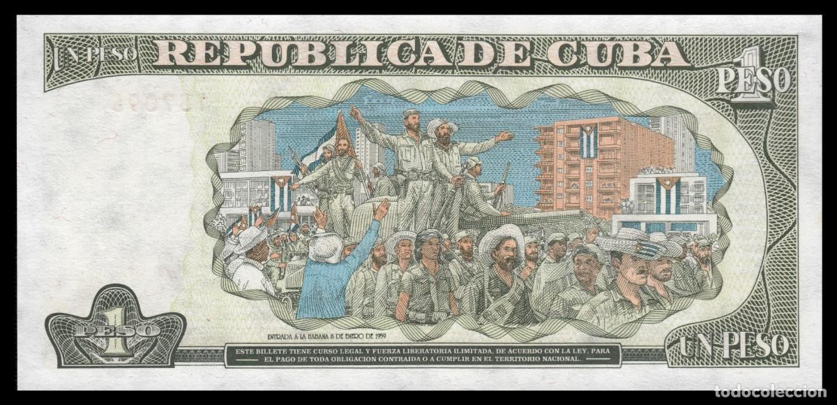 Billetes extranjeros: Cuba 1 Peso 1995 Pick 112 SC - Foto 3