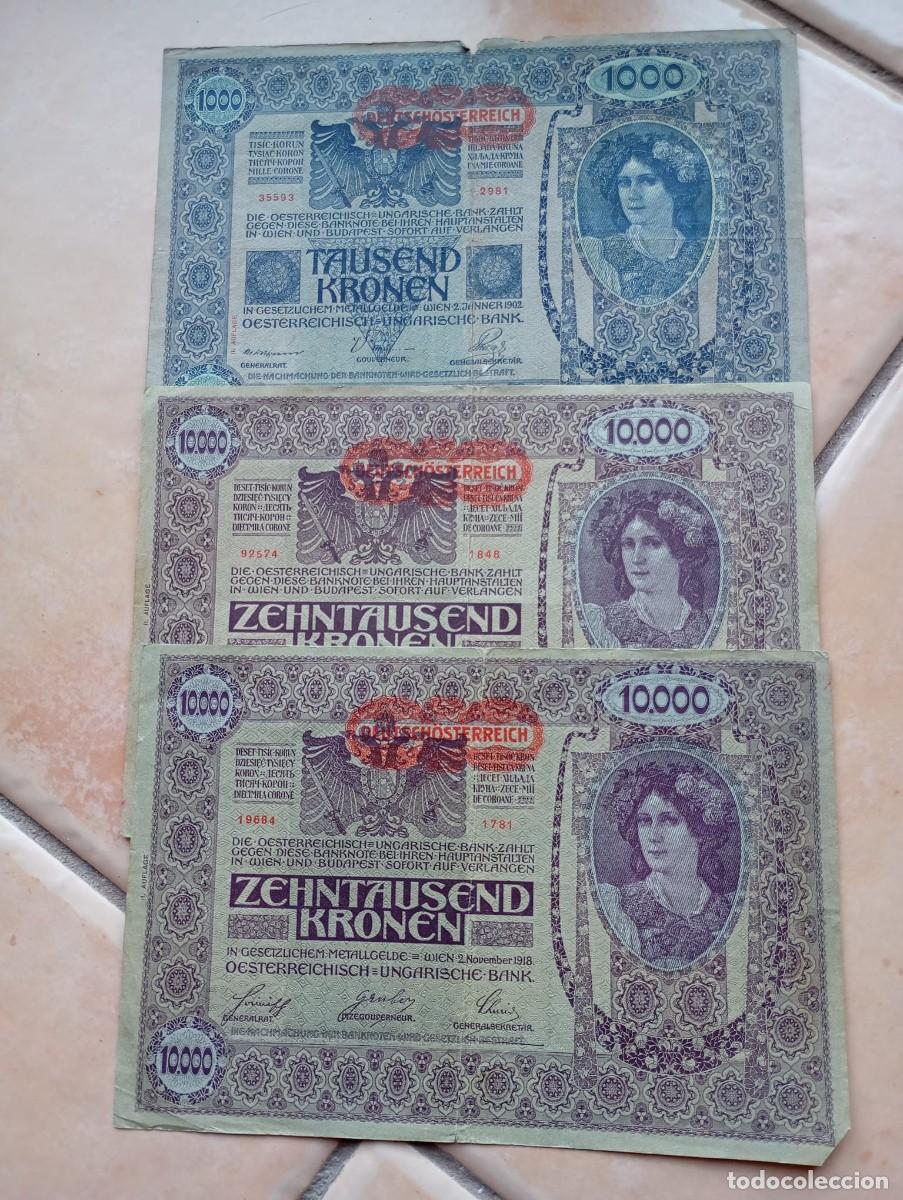 Billetes extranjeros: 3 billetes austr&iacute;acos de 1902 y 1918 - Foto 1