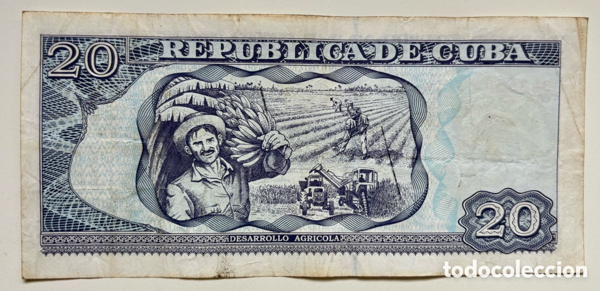 Billetes extranjeros: Billete CUBA 20 Pesos 2006 - Foto 2